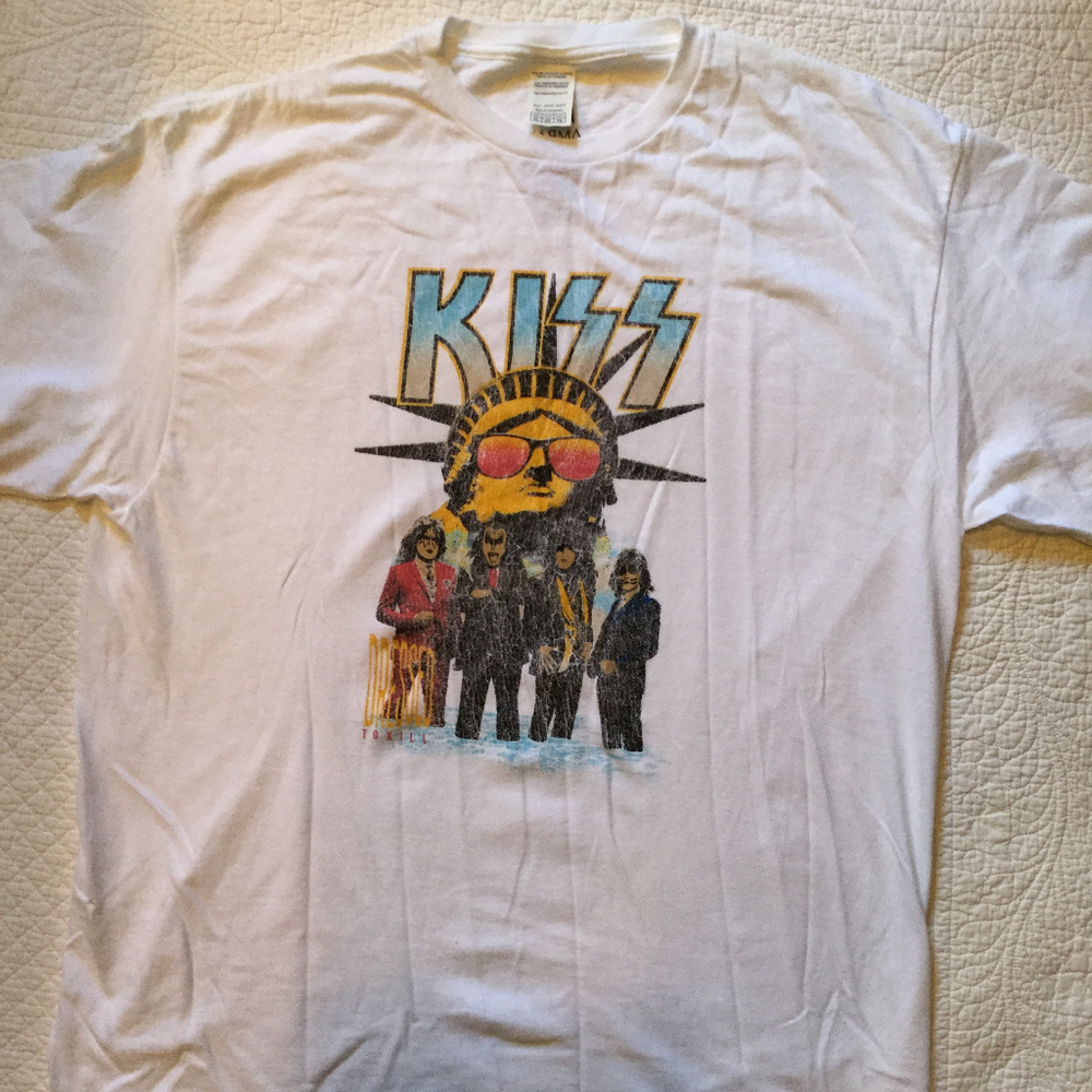 Mens Vintage Kiss Band T Shirt Sz XL